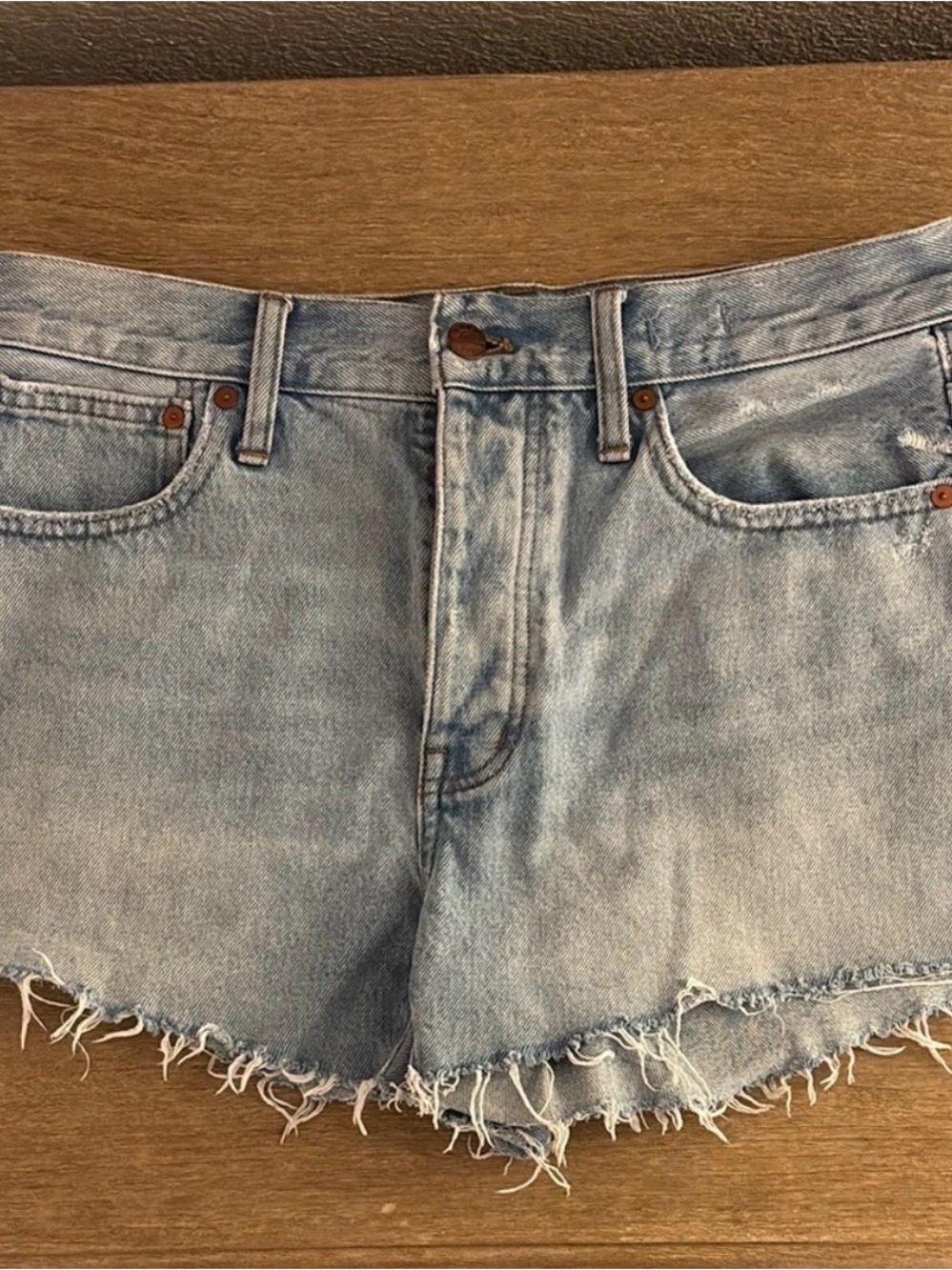 Madewell Relaxed Denim Blue Women's Shorts